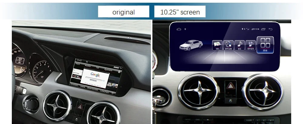 Excellent Android 8 10.25"display Monitor for Mercedes Benz Audio Video Media Stereo GPS Navigation Player GLK 2013-2015 4 + 64G  8 CORE 1