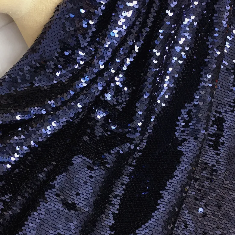 10 метров ширина 130 см темно-синяя блестящая ткань с блестками для платьев модная одежда вечерние праздничные декорации DHL