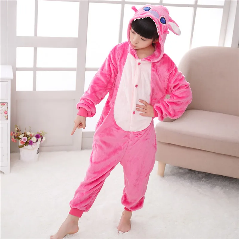 boys girls clothes winter unicorn pajamas kids new years eve clothes kids unicornio flannel panda unicorn 2-10 years old licorne - Цвет: Слоновая кость