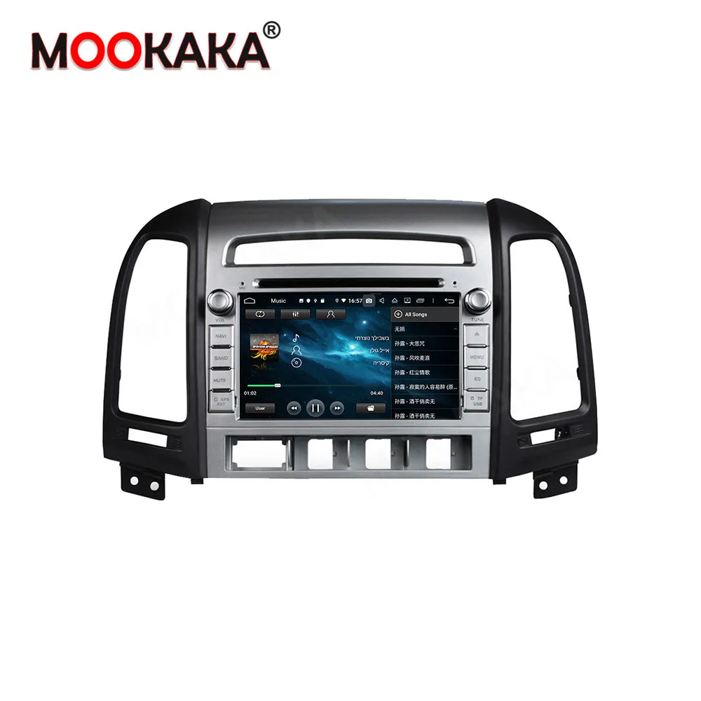 Автомобильный DVD плеер на Android 10 автостерео GPS навигация для Hyundai Santa Fe 2006 2011