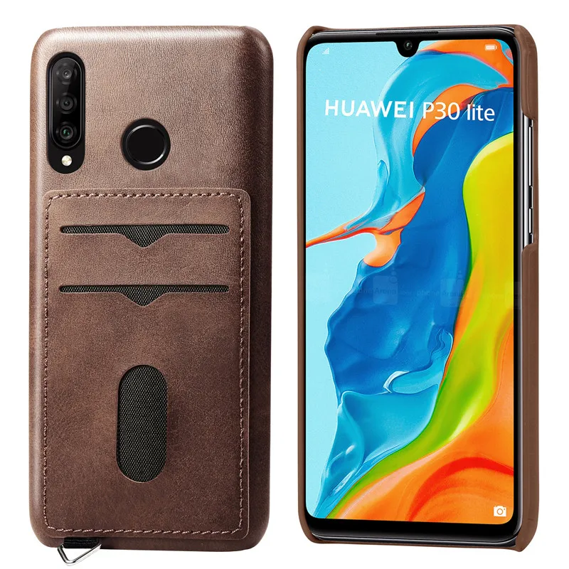 

Luxury PU Leather Cover For Huawei P30 Lite Case Fundas Back Cover Card Holder Protective Case For Coque Huawei P30 P30 Pro Case