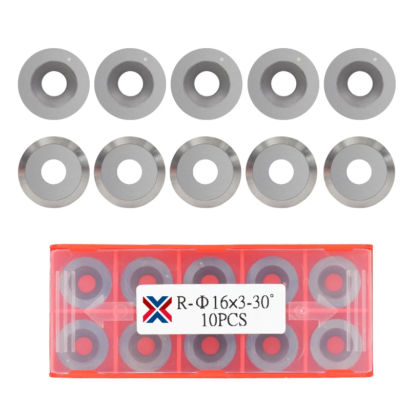 Taglierina per inserti in metallo duro tondo XCAN 16mm 16x3-30 gradi R8 per utensili per tornio per tornitura del legno Finisher - immagine 5