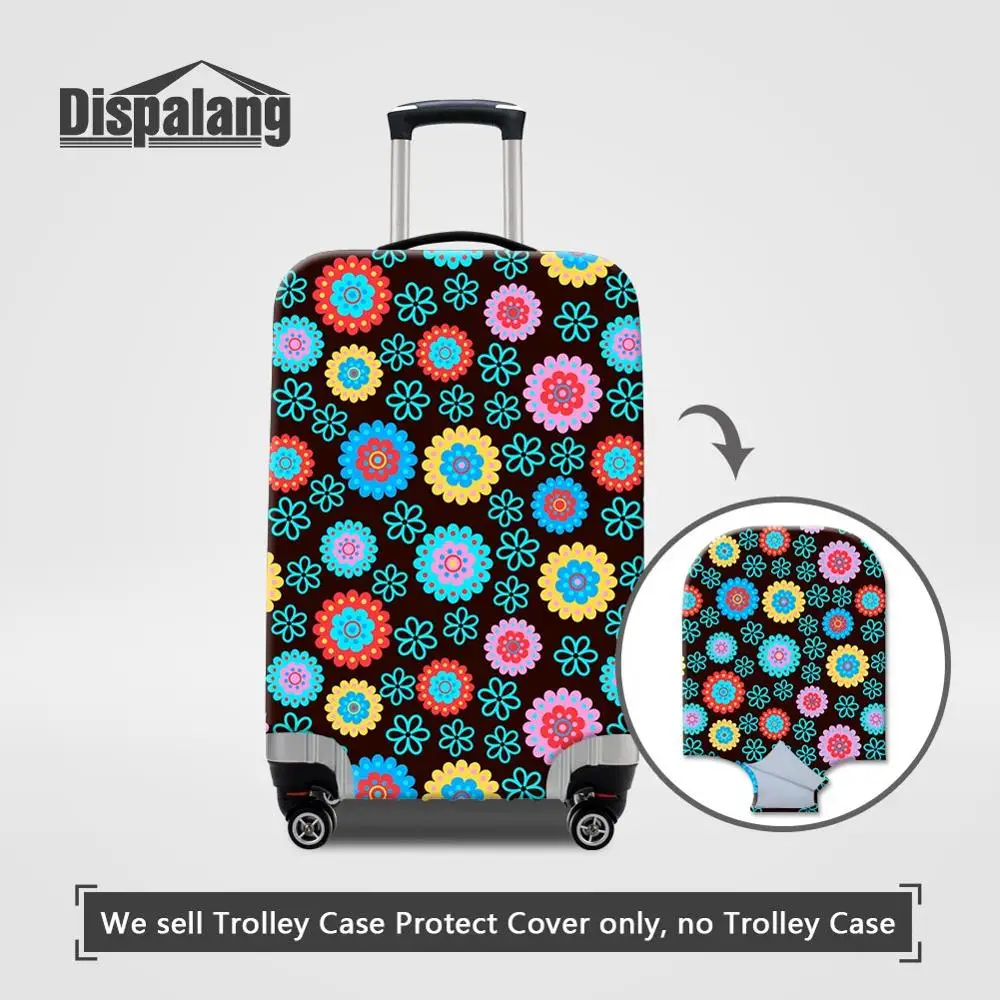 Luggage Cover29 Женские Эластичные тянущиеся аксессуары для путешествий с цветком, противообрастающие пылезащитные Чехлы для багажа, цветочный Чехол для багажа - Цвет: Luggage Cover29