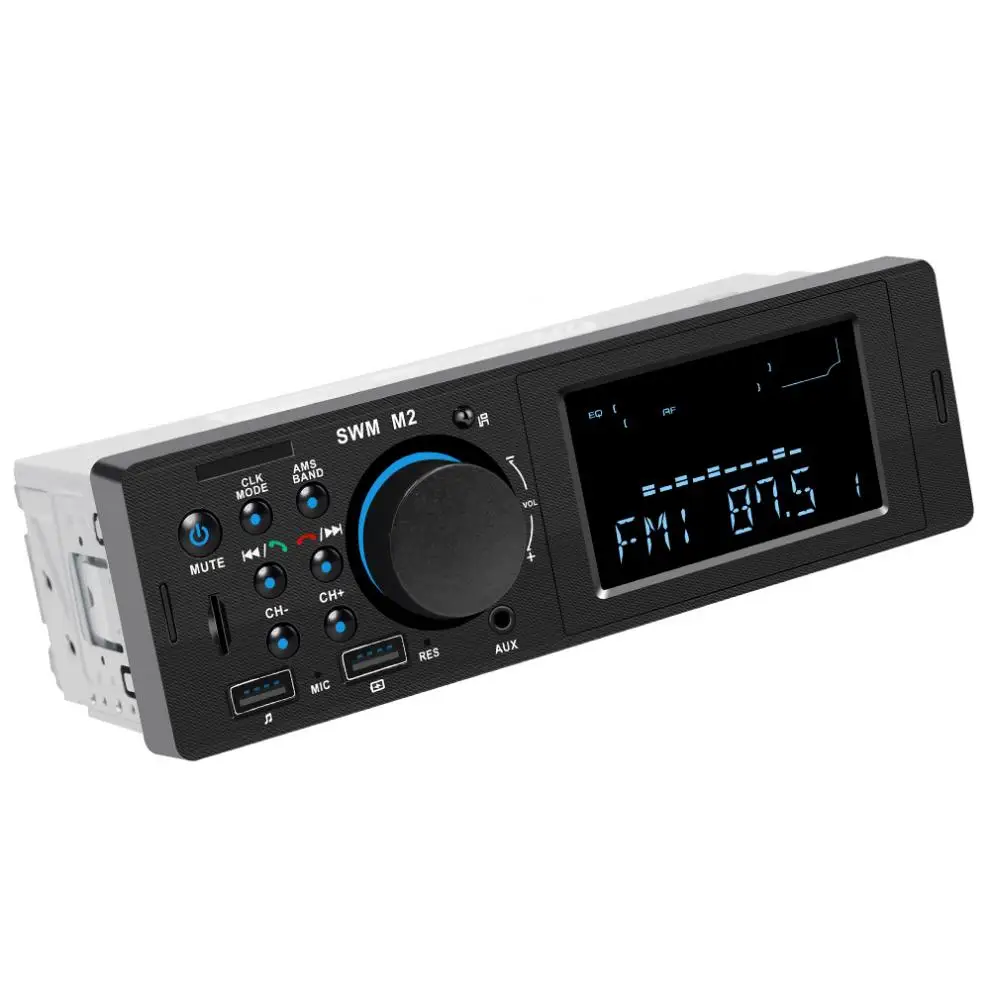 Universal In-Dash Dual USB Bluetooth Multifunctional Car Stereo Radio FM Aux Input MP3 Audio Player with Fast Phone Charging