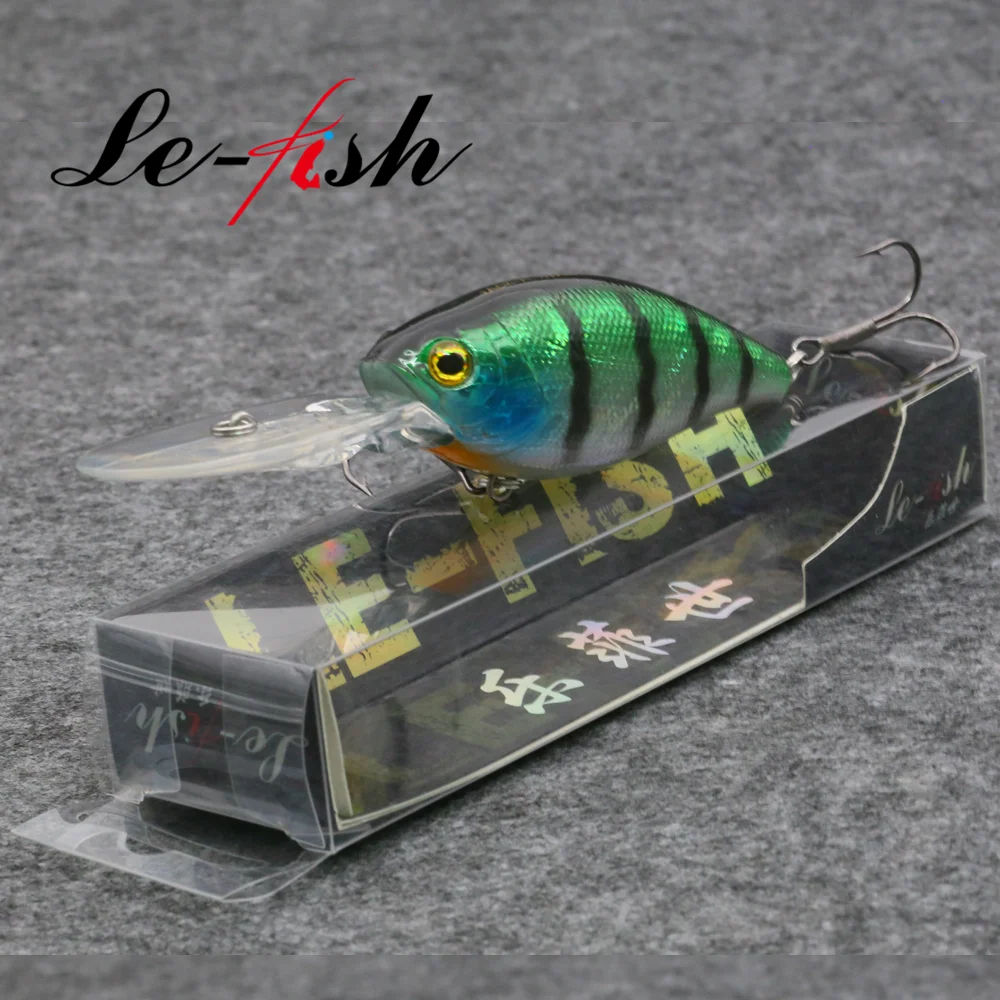 Le Fish Long Lips Crank Fishing Lure 80mm 26g Fishing Wobblers Tackle Japan Artificial Hard Bait Bass Crankbait Pesca with VMC