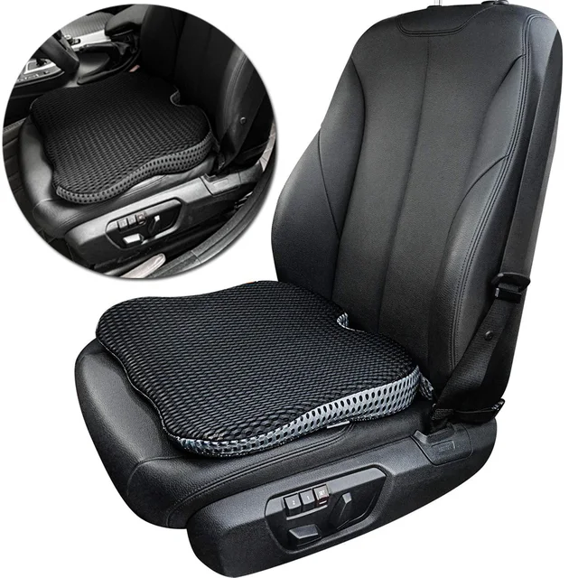 Cojín de asiento de coche, cojín de asiento de conductor con espuma de  memoria cómoda y antideslizante de goma para vehículos, silla de oficina,  funda de asiento de coche para el hogar - AliExpress