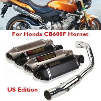 

CB600F Hornet Motorcycle Exhaust Tip Silencer Muffler Middle Connect Tube Pipe Slip on Exhaust System for Honda CB600F Hornet