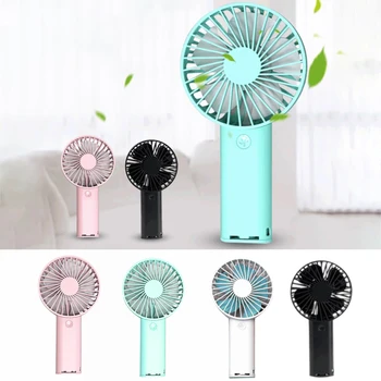 

2020 Handheld Personal Mini Fan USB Rechargeable Portable Fan Cooler With Strap Adjustable 3 Speed For Office Outdoor Travel