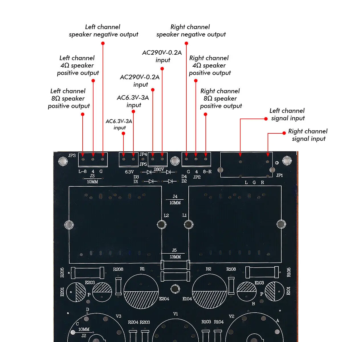 Douk Audio HiFi EL34 усилитель клапанной трубки Class A односторонний стерео аудио комплект