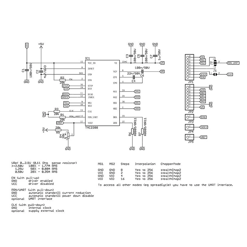 5 шт. 3d принтер шаговый двигатель драйвер, TMC2208 V1.2 Stepstick шаговый двигатель драйвер модуль носитель с радиатором для 3d принтера