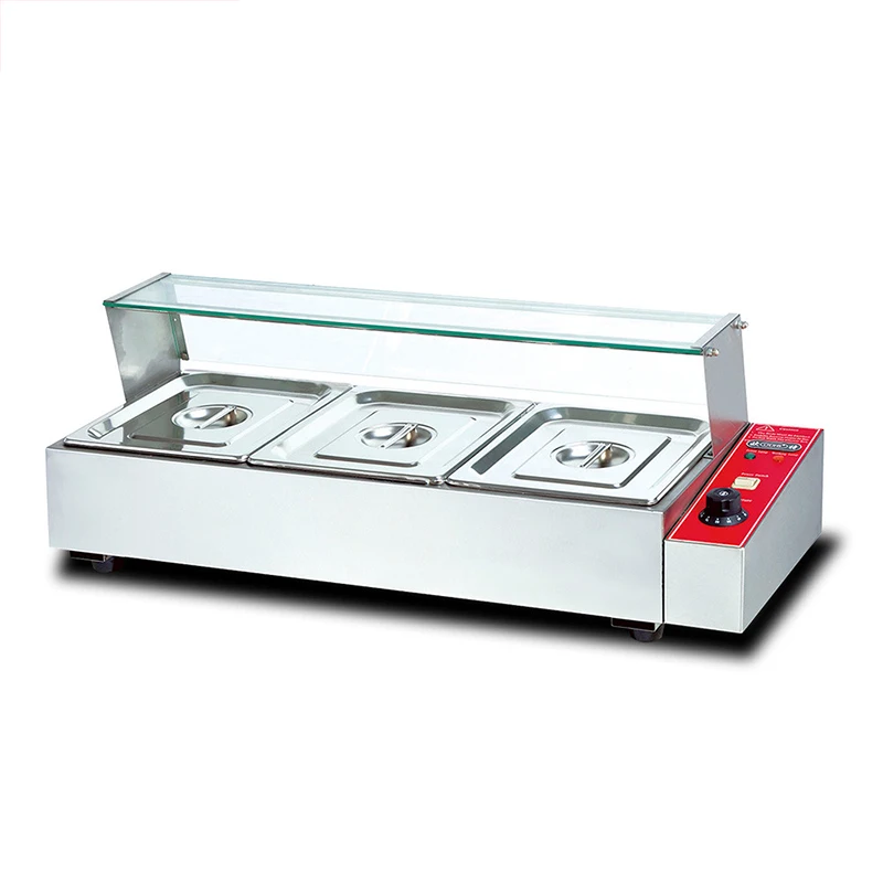 BM-3 Electric Hot Soup Pool Electric Hot Soup Pool Electric Heat Insulation Stainless Steel Insulation Table Electric Furnace