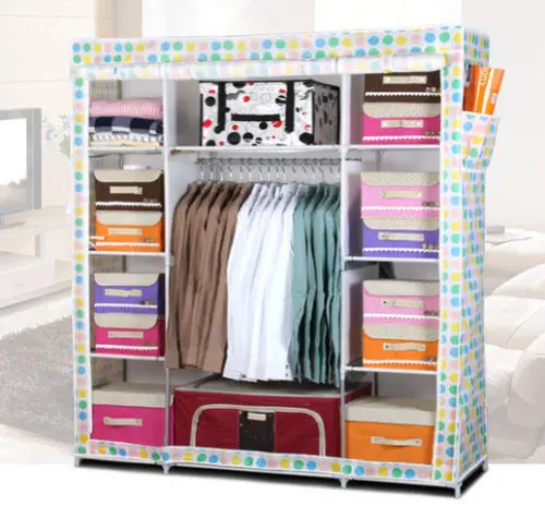 Super Large Reinforced Portable Home Wardrobe Storage Hanger font b Closet b font Organizer Rack New