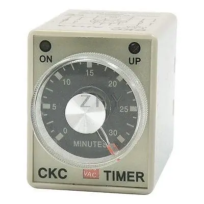 

DC 24V 8 Pin DPDT 2NO 2NC 0-30 Minutes Time Delay Relay Timer AH3-3