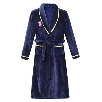 

Winter Warm Nightgown Flannel Soft Women Kimono Bathrobe Gown Sleepwear Thicken Nightwear Casual Home Clothes Female Negligee