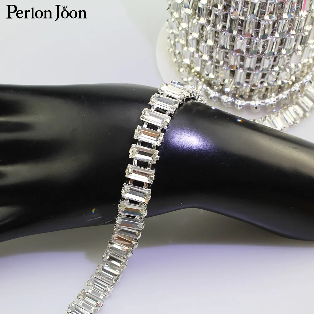 Array-rectangle-Glass-crystal-rhinestone-trim-crystal-decorative-metal ...