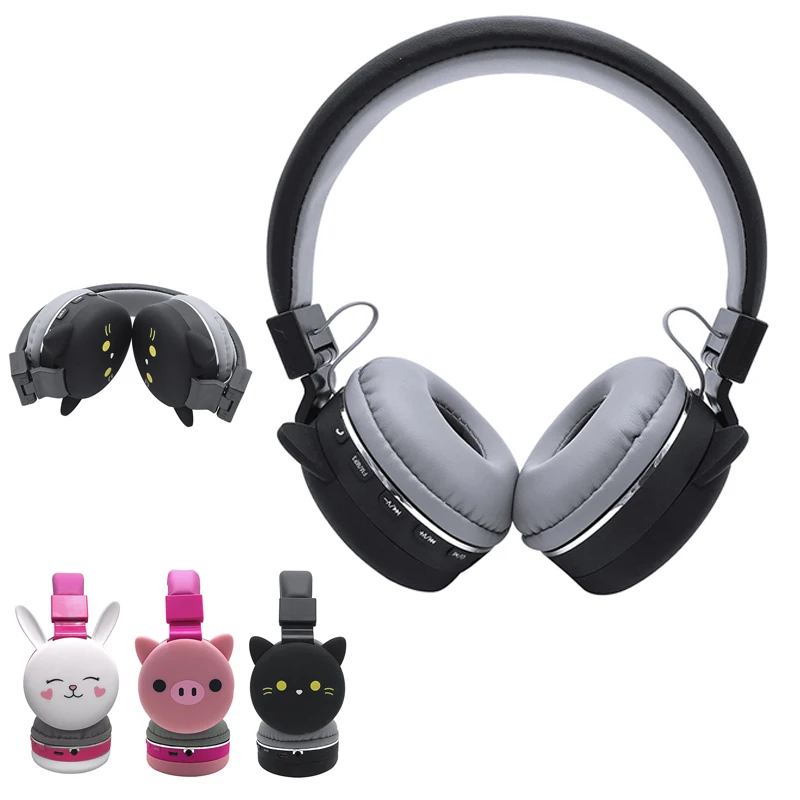 Беспроводные наушники с кошачьими ушками Bluetooth для молодых людей детские