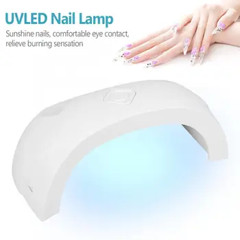 

Mini 18W Nail Dryer 6 LEDs Timer Memory with USB Cable UV Nail for Curing Gel Nail Dryer Manicure Machine