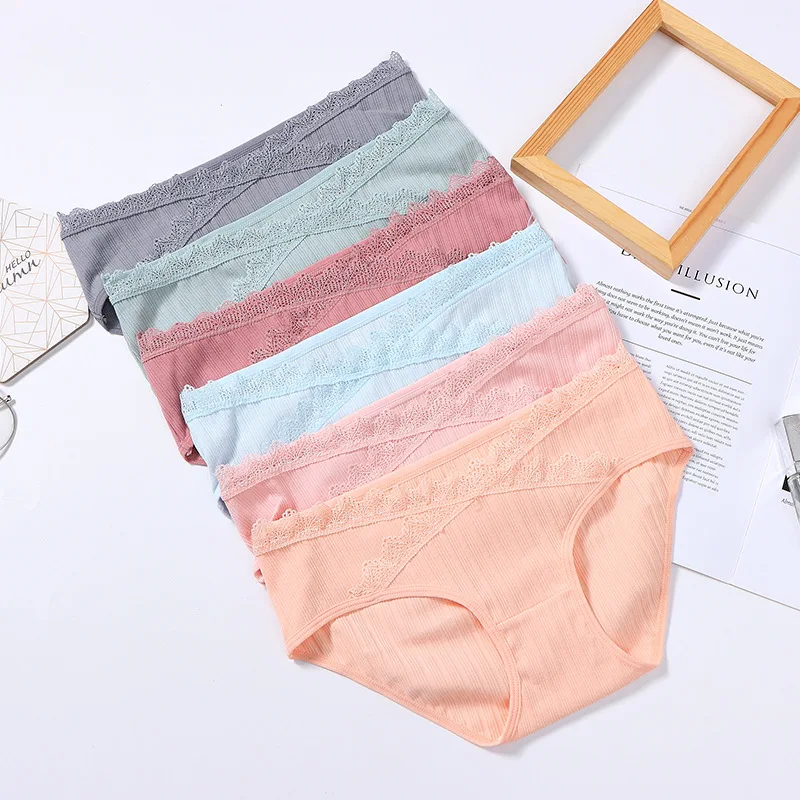 2Pcs Maternity Women's Panties Soft Cotton Pregnant Women Breathable Underpants Pregnant Women Underwear Intimates Briefs