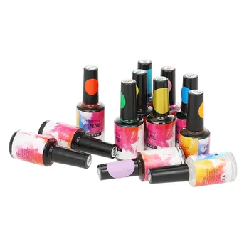 

12 Colors 15ml Watercolor Nail Polish Blooming Nail Gel Manicure Decor Smoke Effect Nail Art DIY Tools Manicure Accessory