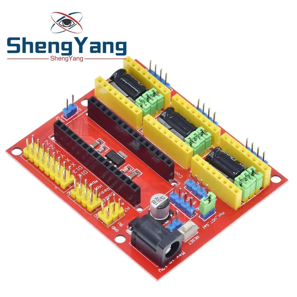 ShengYang новый ЧПУ Щит V4 гравировальный станок/3D принтер/A4988 Плата расширения