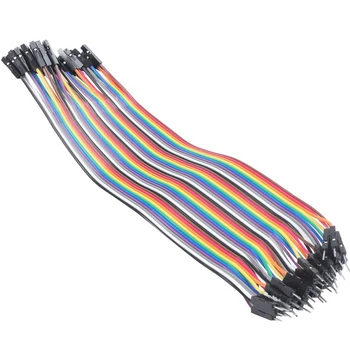 

1 Row(40Pcs) Male to Female Breadboard Jumper Wire Cable 21.5cm Long & 6x MB102 3.3V/5V Breadboard Power Supply Module
