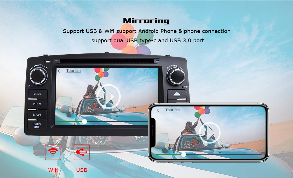 8 ядер DSP 4 Гб 64G 2 Din Android 9,0 автомобильный dvd-плеер для Toyota Corolla E120 BYD F3 Автомобильный мультимедийный Стерео gps Авторадио Навигация