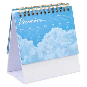 

1Pc 2021 Mini Table Calendar Fashion Coil Calendar Desk Decoration (Small)