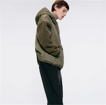 

2019 ZA Women's Jacket Fashion New Autumn Women's Fleece Sleeves Coat Bohemian Women's Stand Collar Hooded Jacket Gift Party