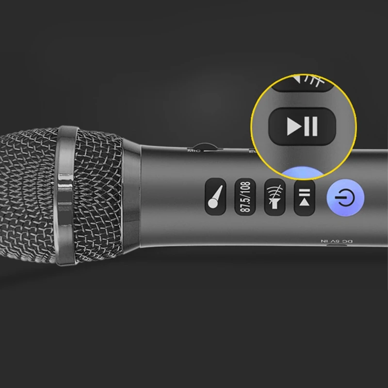 L-698D Профессиональный 20 Вт Портативный беспроводной Bluetooth караоке микрофон динамик с большой мощностью для пой/встречи