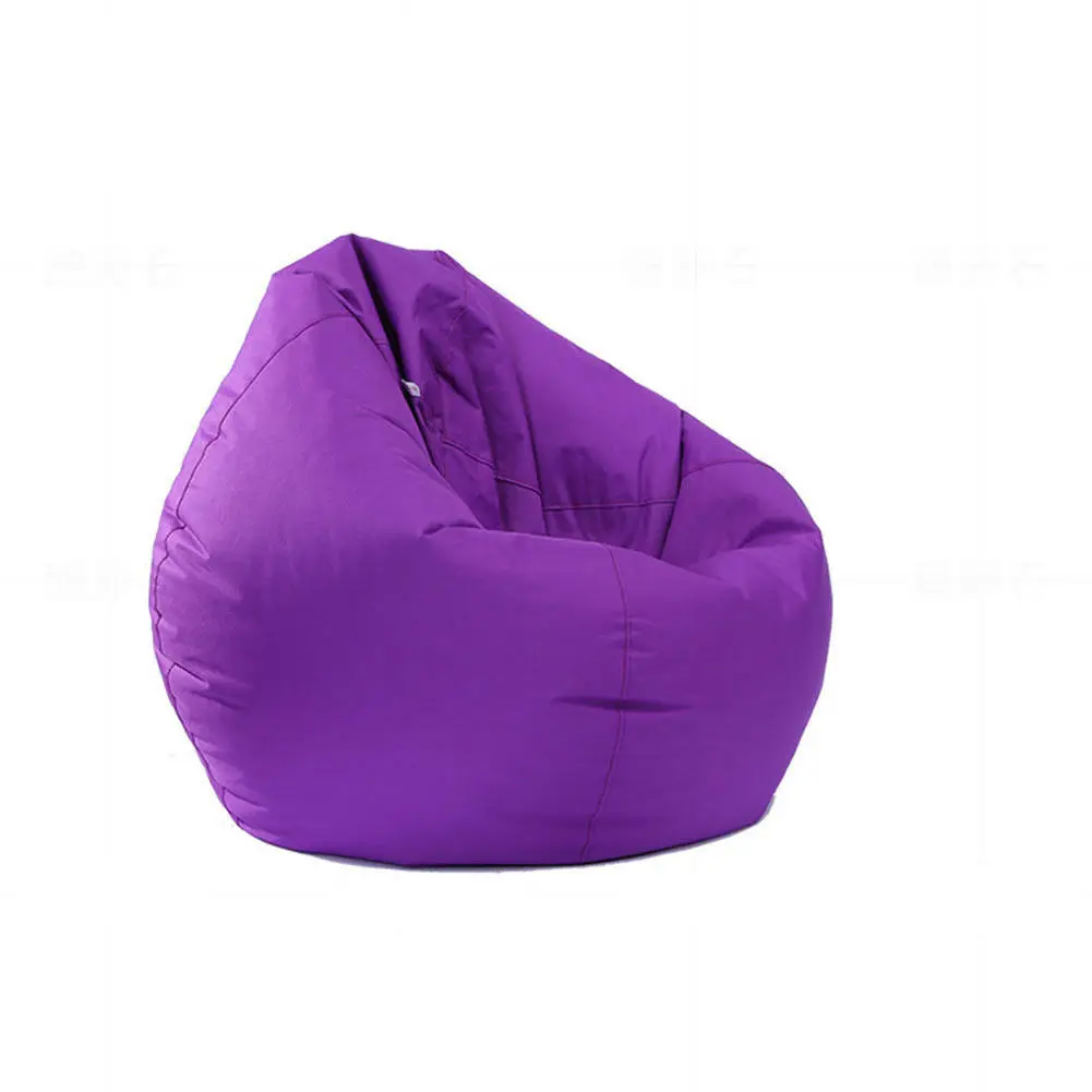 1 шт. ненаполненный Lounge Bean Bag домашний мягкий ленивый диван уютный Одноместный стул прочная мебель - Цвет: F