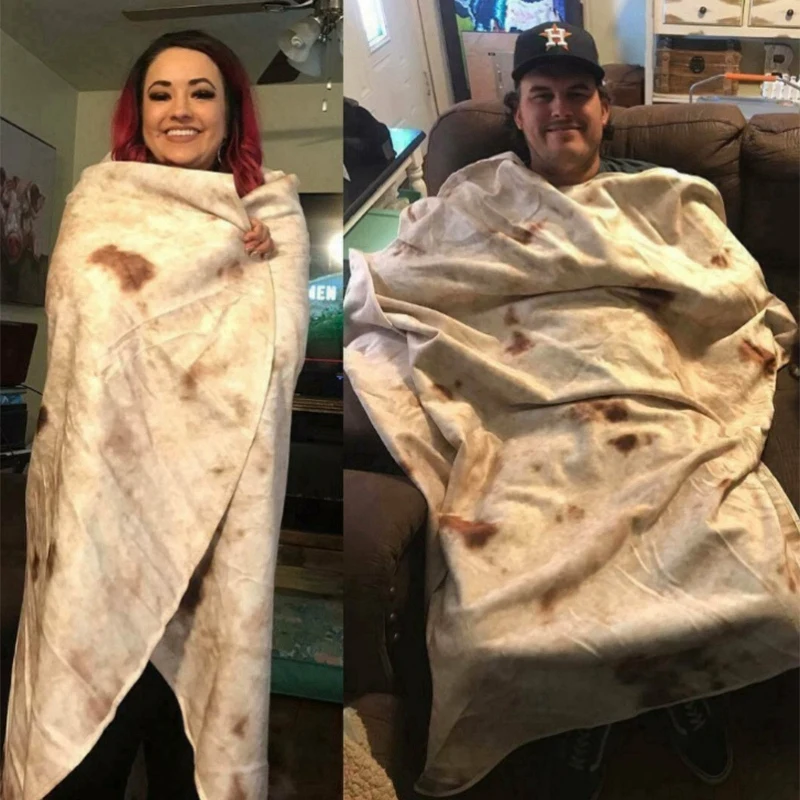 Одеяло Tortilla Burrito, одеяло с текстурой Tortilla, домашний текстиль, гобеленовое одеяло