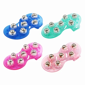 

7 Balls Beads Body Massage Glove Anti-Cellulite Muscle Relax Neck Shoulder Slimming Bead Massager