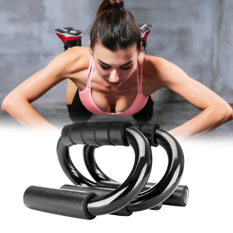 

Pushup Frame Fitness Tools Black Training Exercise Push Up Bracket Durable Indoor Sports Arm Wrist Support Muscle Stand