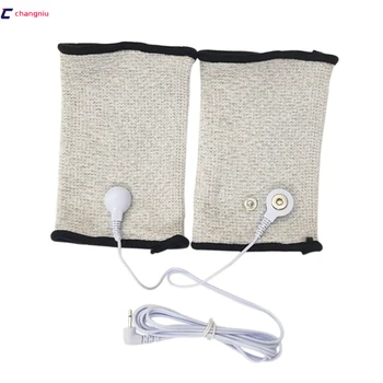 

Drop ship 1 pair Silver fiber Electrode massage Wrist/knee/Socks,prevent rheumatism,electrode stimulation TENS/EMS accessories