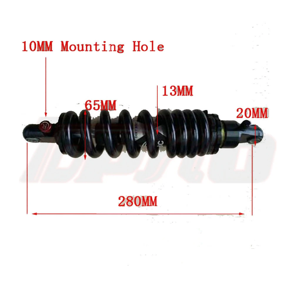TDPRO 280 мм 1200lbs Задний амортизатор Подвеска для мотоцикла скутер питбайк 4 Pit Trail ATV Quad Dirt Bike Go Car