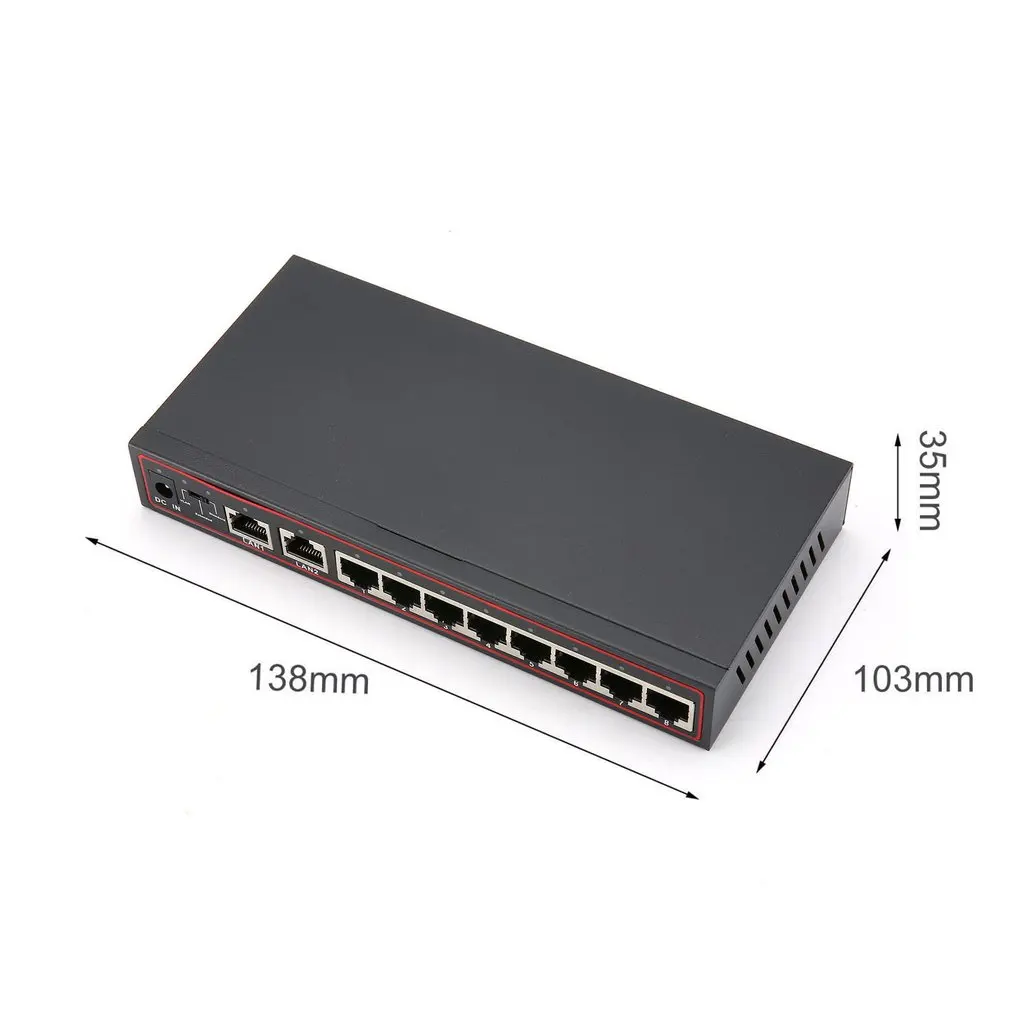 8+ 2 порта 100 Мбит/с коммутатор SPOE быстрая мощность по Ethernet коммутатор SPOE сетевой смарт-коммутатор Прямая поставка