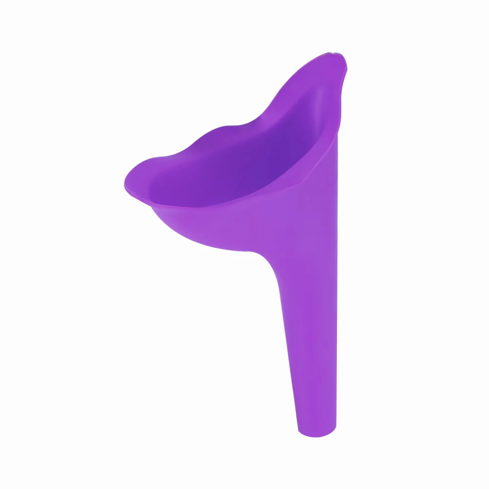Женский Воронка-писсуар, Портативный Женский мочи, устройство для путешествий, кемпинга, мягкий Туалет для мочеиспускания, женщины, встаньте, мочи, для безопасности на открытом воздухе и выживания - Цвет: Purple