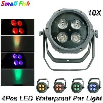 

10Pcs/Lot DMX Controller RGBWUV Colors Waterproof Par Light Disco DJ Wedding Banquet Wash Light Professional Stage Beam Lights