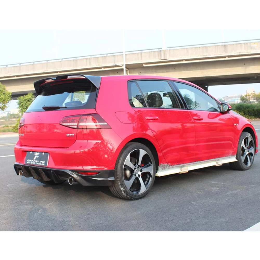 폭스 바겐 폭스 바겐 골프 7 VII MK7 7.5 GTI R 2014 - 2019 후면 지붕 창 부팅 립 스포일러에 대 한 자동차 후면 트렁크 스포일러 날개