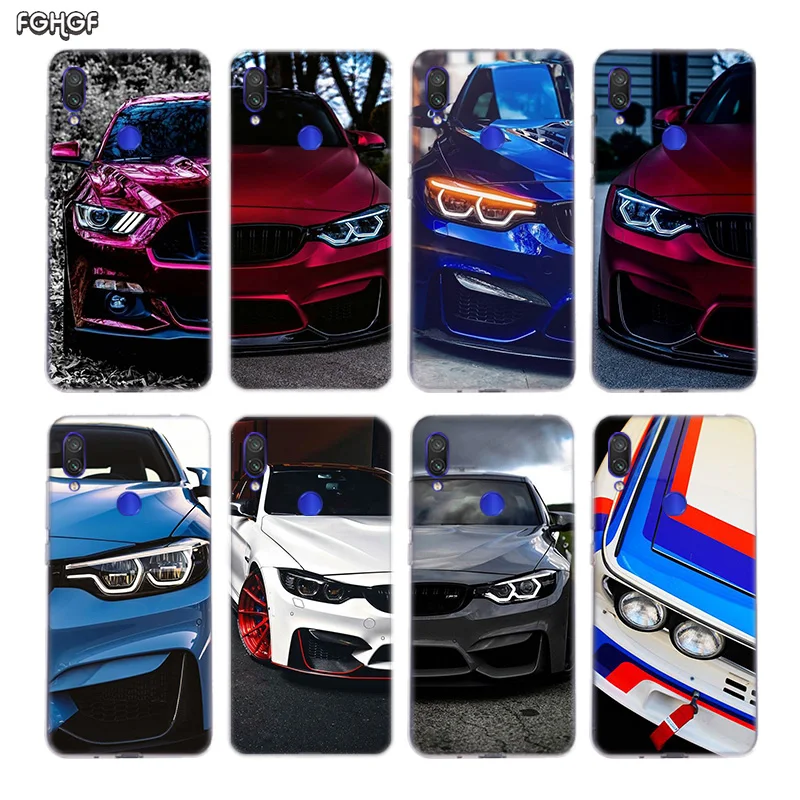 Синий красный для сумки Bmw силиконовый чехол Xiaomi Redmi Note 8 7 6 Pro 5 4 4X 5A Plus Xiomi 9 T 9SE Lite A1 A2