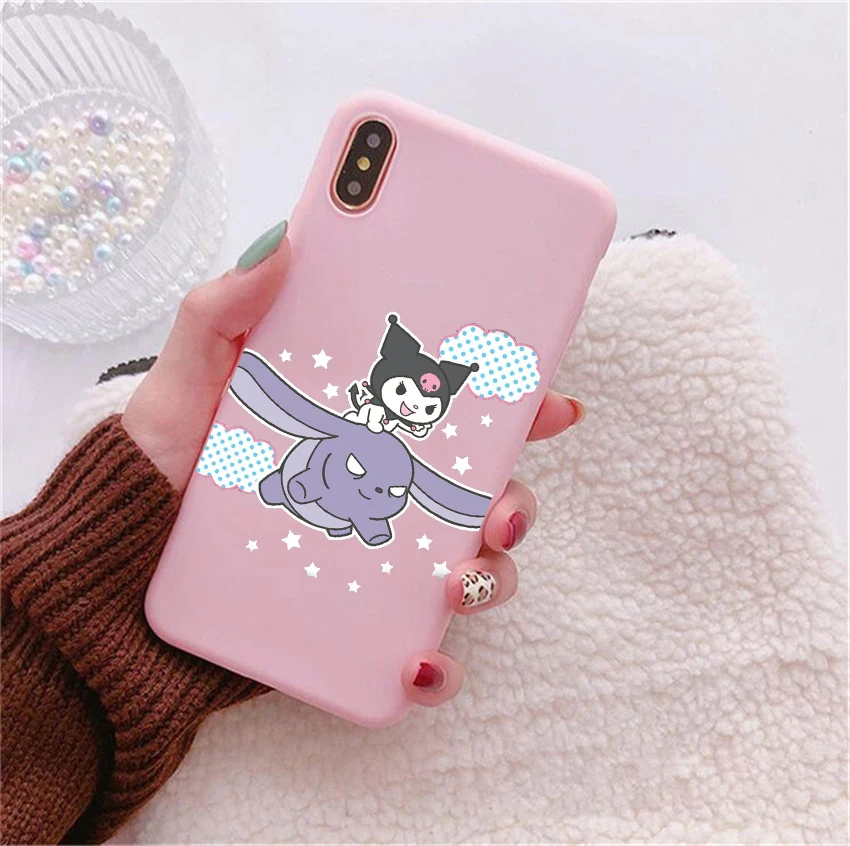 Koomi милый розовый Мягкий Силиконовый ТПУ чехол для телефона iPhone 6S 7 8 Plus X XR XS Max 11 11Pro 11Pro Max