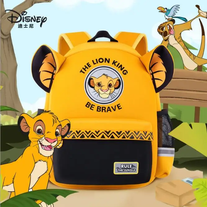 

Genuine Disneied movie the lion king Simba Cartoon bag plush Doll Backpack Kids Girls boy children toy Christmas Birthday gift