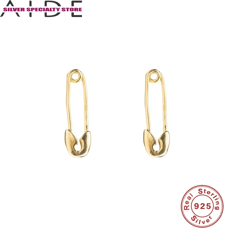 

AIDE Personality Brooch Earring For Women 925 Silver Earrings 2020 Fashionable Stud Earring Jewelry Pendientes Brincos Aretes