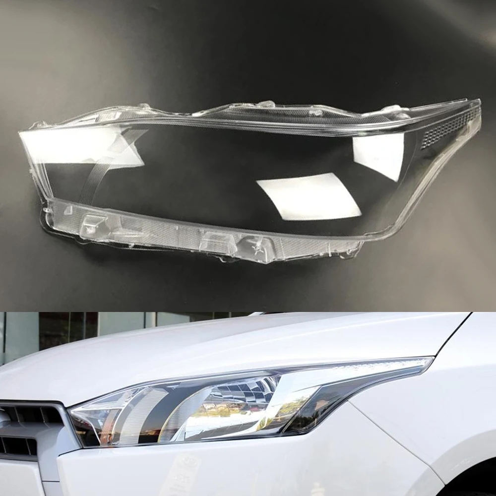 Для Toyota Yaris Автомобильная фара с прозрачными линзами, сменная Передняя Автомобильная крышка - Цвет: Driver Side