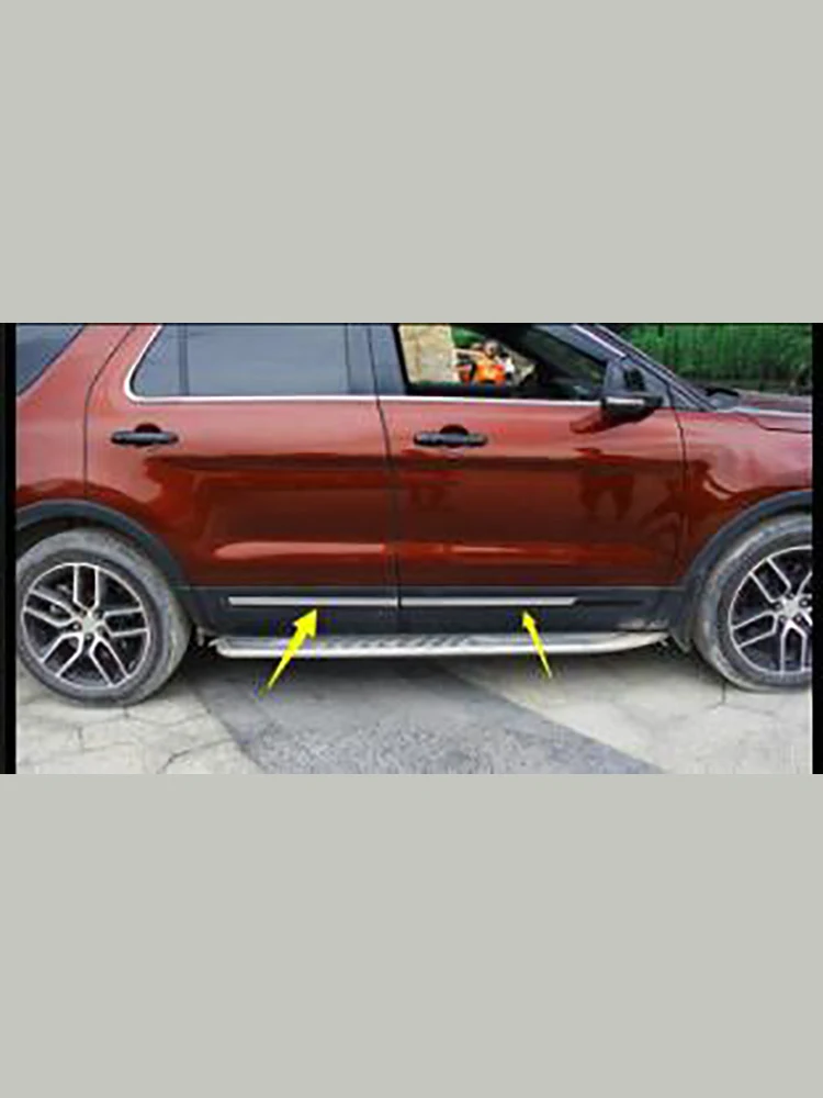 Специально для 16-17 для Ford Explorer украшения кузова полосы из нержавеющей стали боковой двери украшения аксессуары