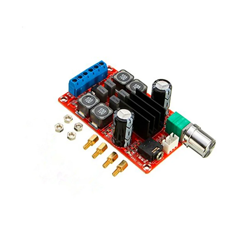 XH-M189 2*50W high-end digital power amplifier board DC24V TPA3116D2 dual-channel stereo | Электроника