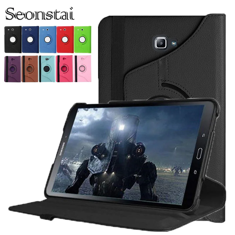 Custodia Tab A6 10.1 Custodia Girevole A 360 Gradi In Pelle Pu Custodia Flip Cover Per Samsung Galaxy Tab A 6 10.1 T580 T585 10.1 "Tablet Capa