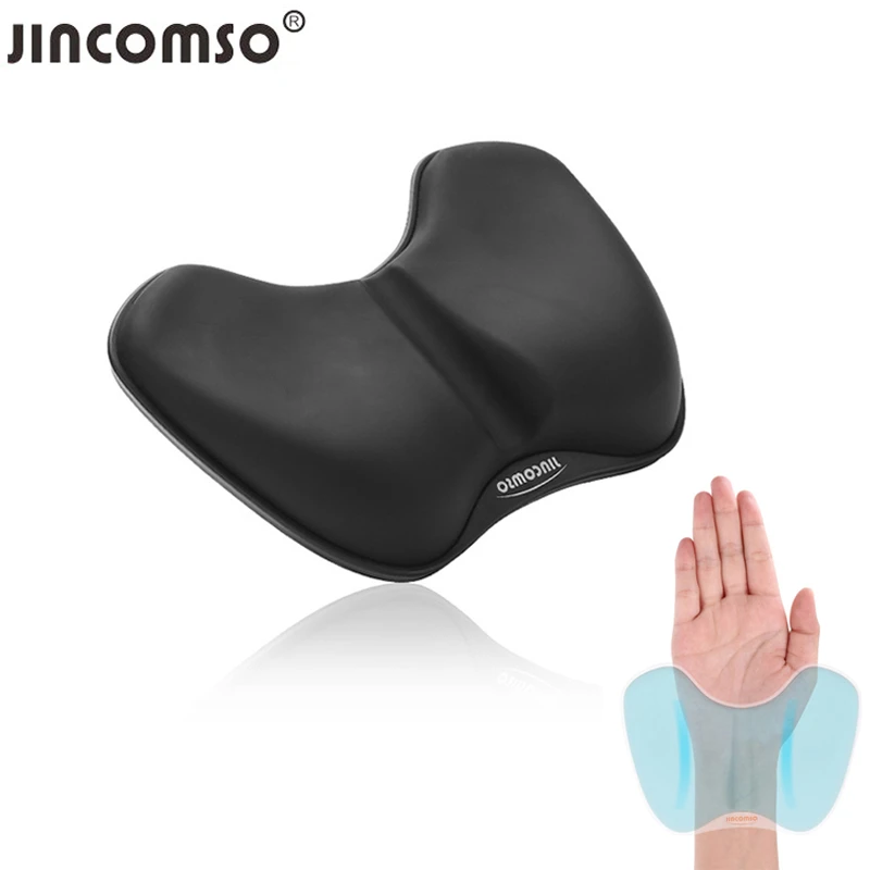 Jincomsoリストレストマウスパッドゲーミング3dシリコンジェルマウスパッドマットキーボードオフィス用の健康的な人間工学に基づいたソフトメモリリスト サポート マウスパッド Aliexpress