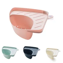 

Suction Cup Sink Triangle Corner Drain Basket Shelf Sink Filter Drain Rack Sponge Rag Organizer Kitchen Storage Hanging Basket