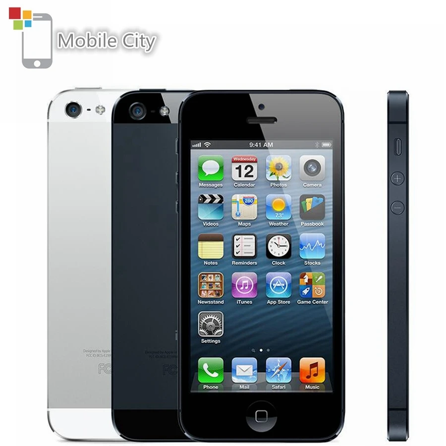 Разблокированный мобильный телефон iPhone 5 оригинальный 16 ГБ/32 ГБ/64 Гб ПЗУ